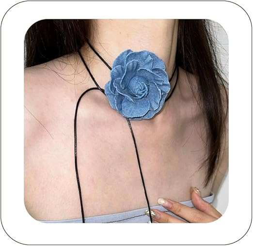 Amazon | Fanquility ヴィンテージフラワーチョーカーネックレス 女性